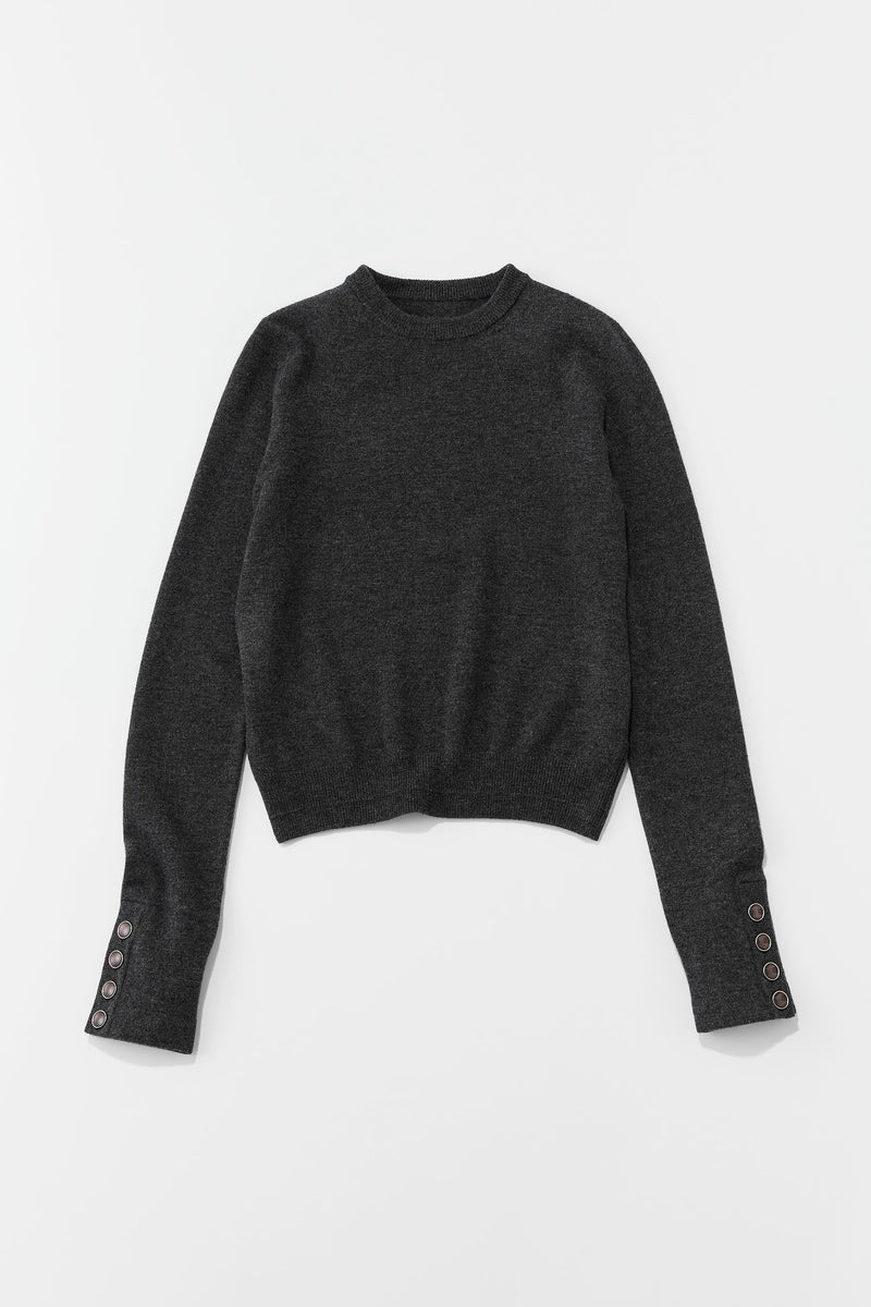 【PRE ORDER】Long sleeve knit（Dark Grey）