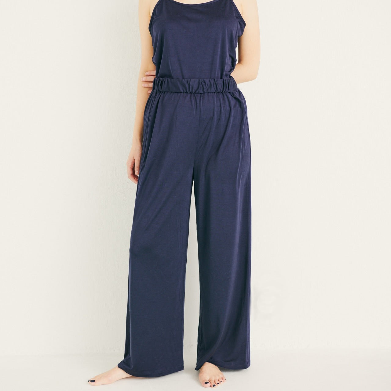 【ウォッシャブルシルク】キャミソール＆ワイドパンツ 2点セット / Brand:CONTRESSE