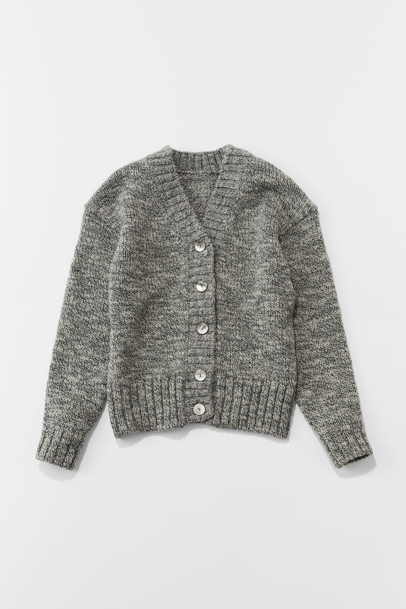 【PRE ORDER】Melange cardigan（Dark Grey）