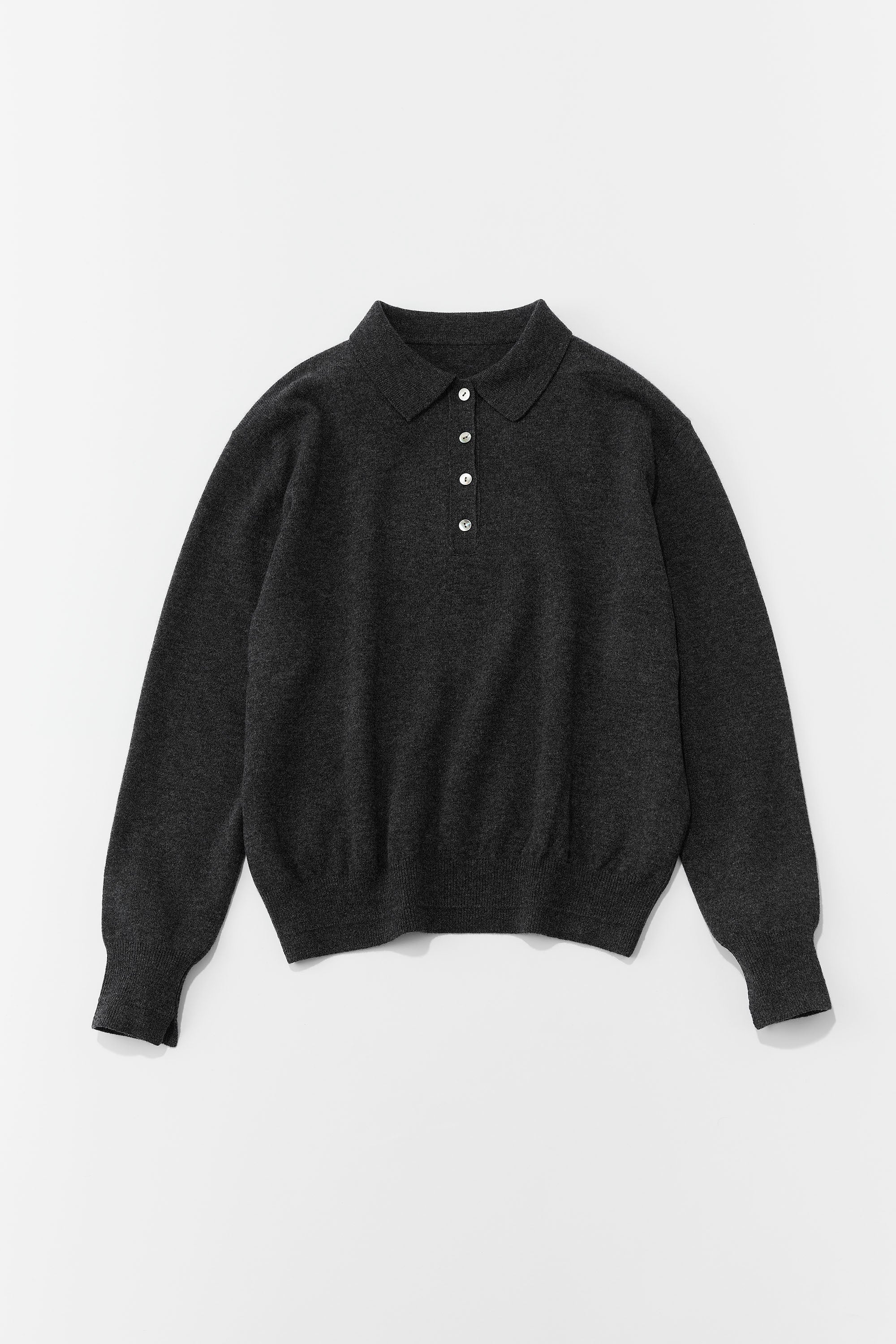Polo knit（Dark Grey）
