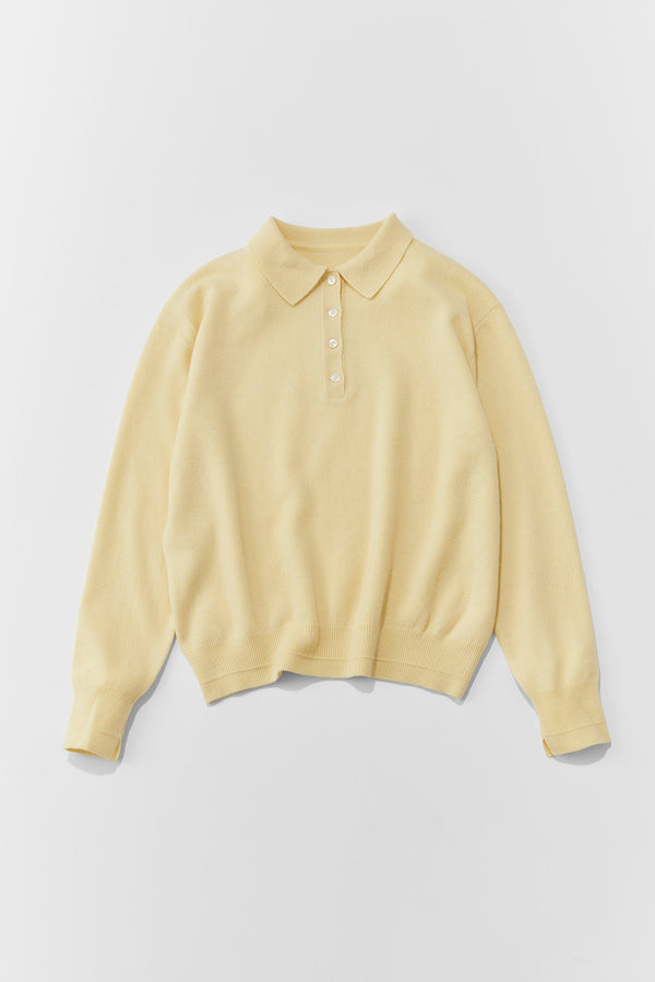 【PRE ORDER】Polo knit（Citron）