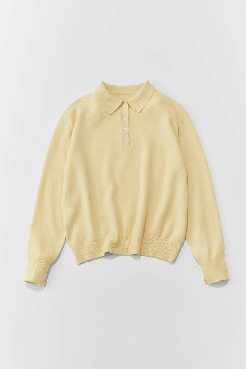 【PRE ORDER】Polo knit（Citron）