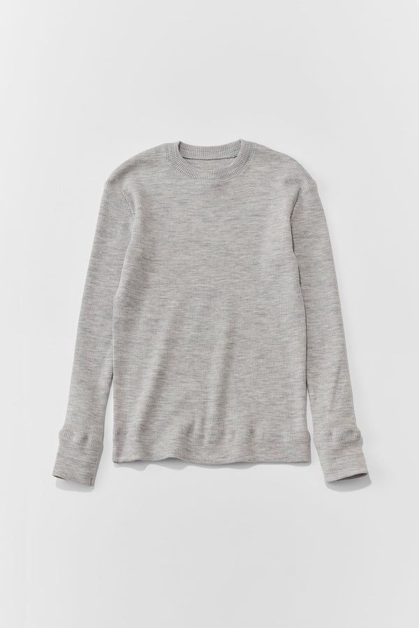 【PRE ORDER】Skin Crewneck knit（Grey）