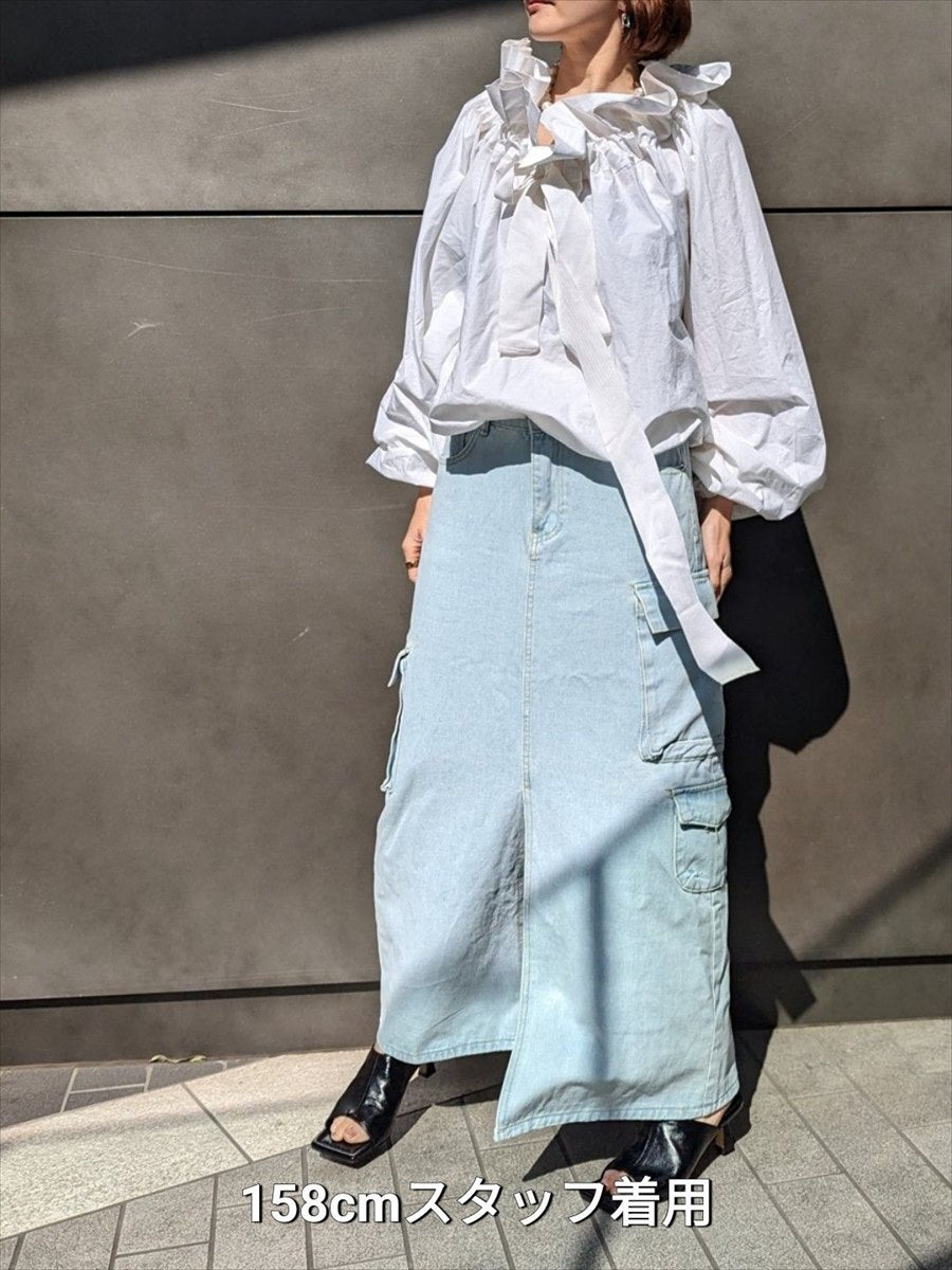 デニムロングスカート