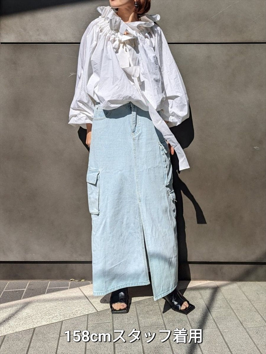 デニムロングスカート