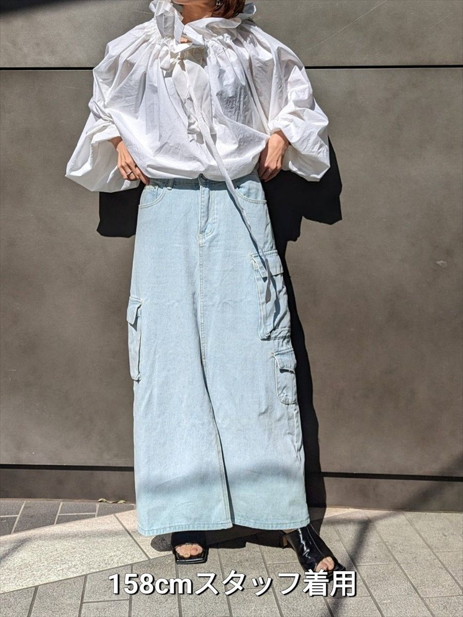 デニムロングスカート