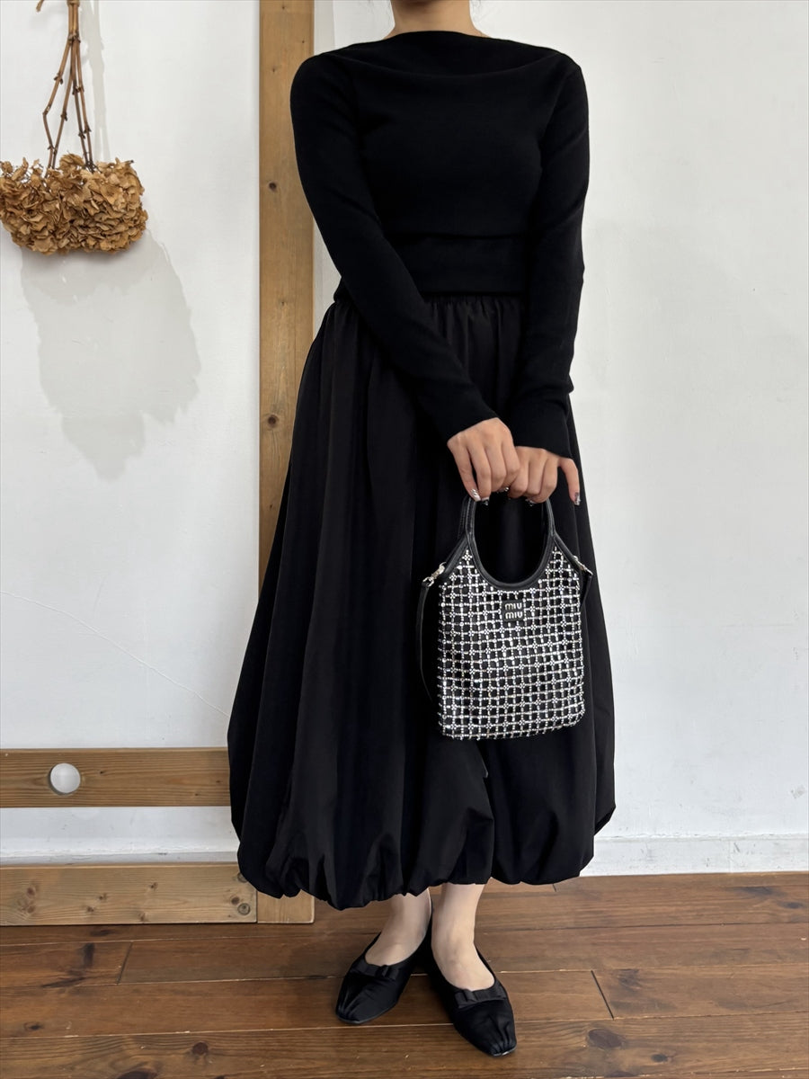 タフタライクバルーンスカート