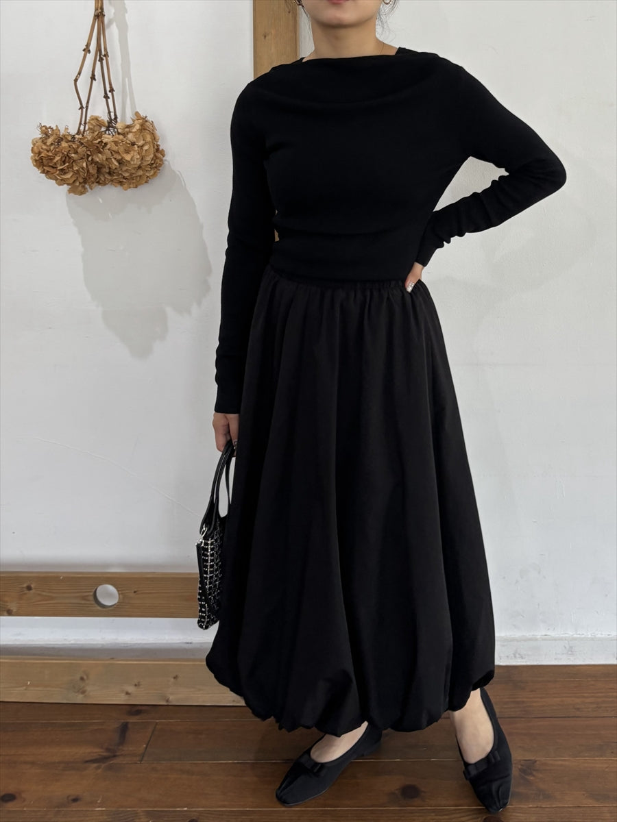 タフタライクバルーンスカート