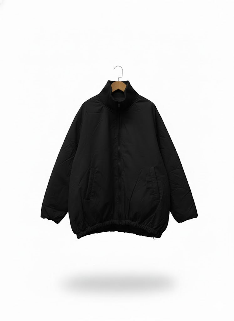 【シティカジュアル】軽やかスタンドリブニットカラーブルゾン