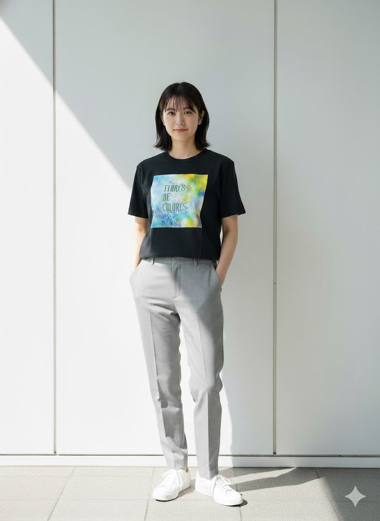 オリジナルプリントTシャツ ＜Flores de Colores＞