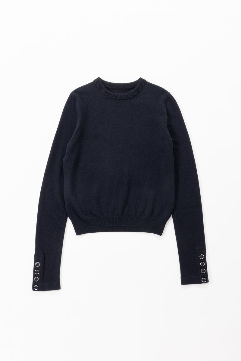 【PRE ORDER】Long Sleeve knit（Navy）