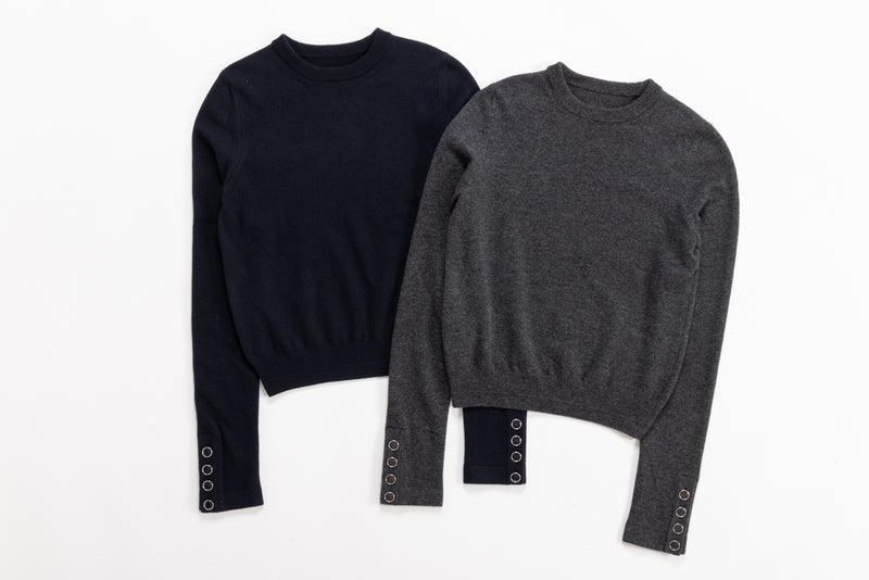 【PRE ORDER】Long Sleeve knit（Navy）