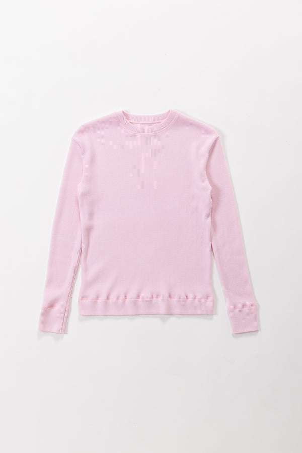 【PRE ORDER】Skin Crewneck knit（Shell Pink）