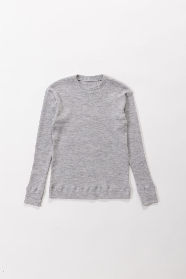 【PRE ORDER】Skin Crewneck knit（Grey）