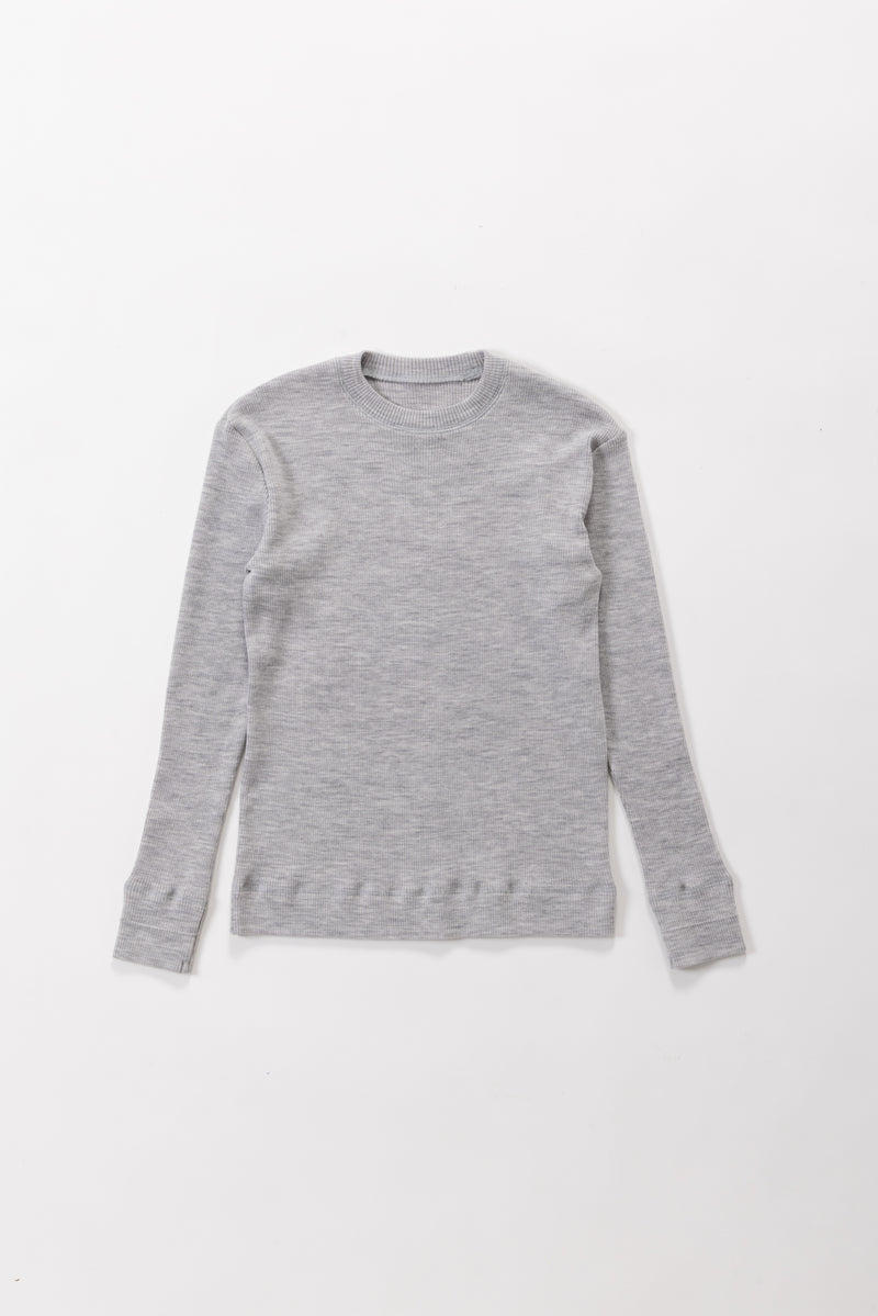 【PRE ORDER】Skin Crewneck knit（Grey）