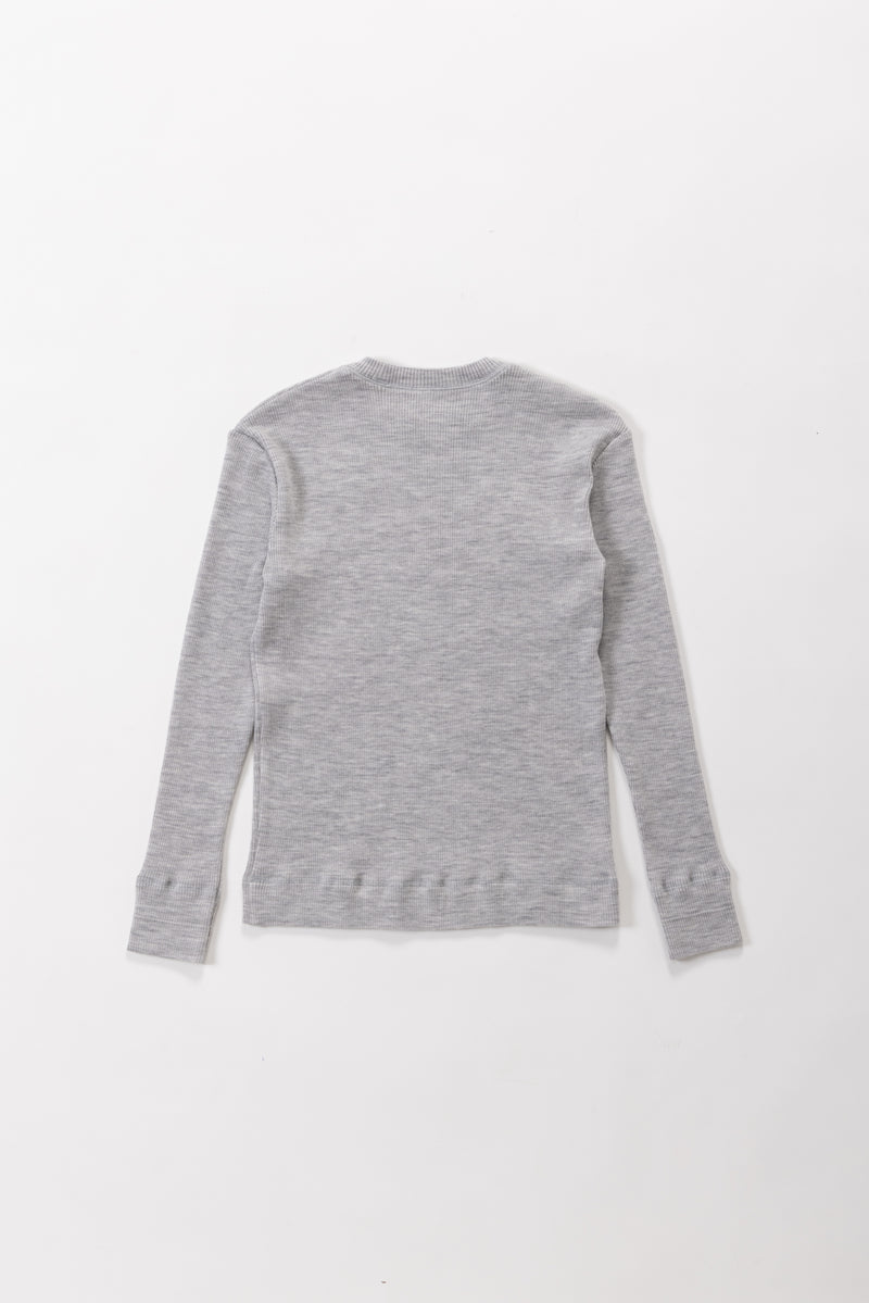 【PRE ORDER】Skin Crewneck knit（Grey）