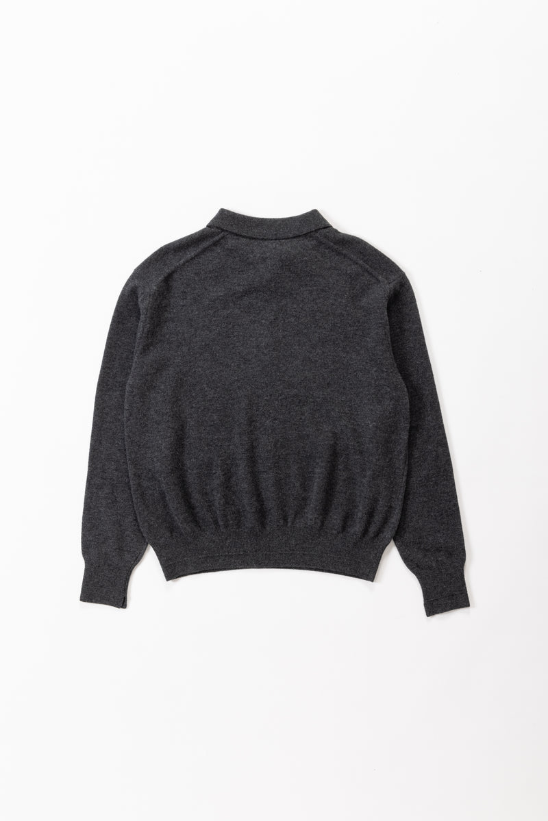 【PRE ORDER】Polo knit（Dark Grey）