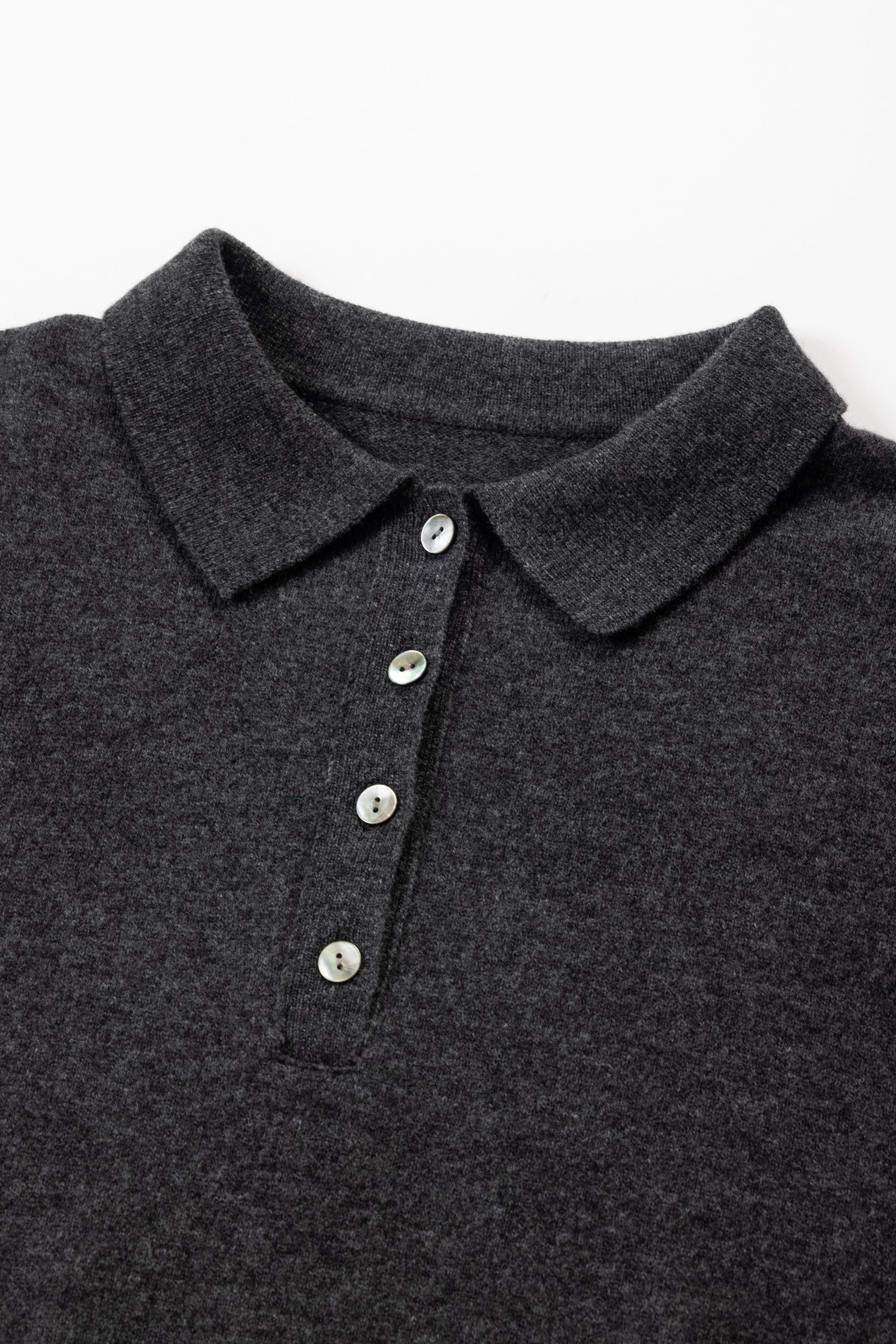 Polo knit（Dark Grey）