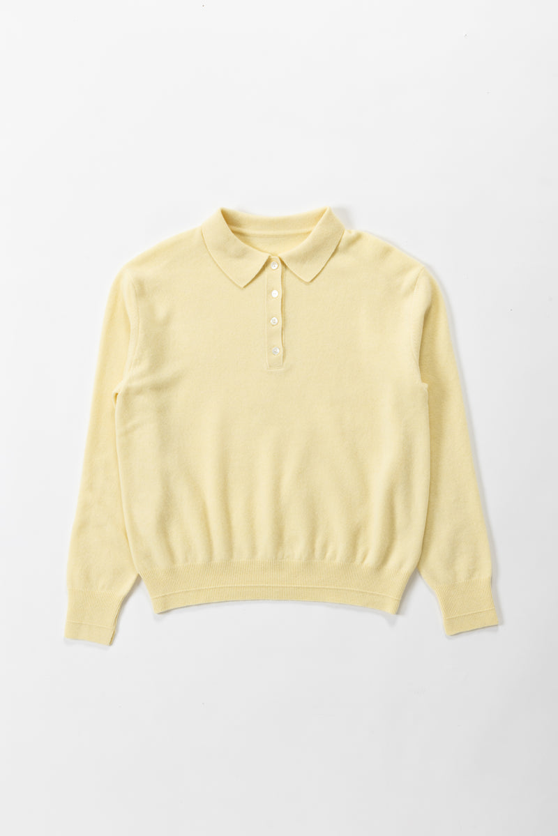 【PRE ORDER】Polo knit（Citron）