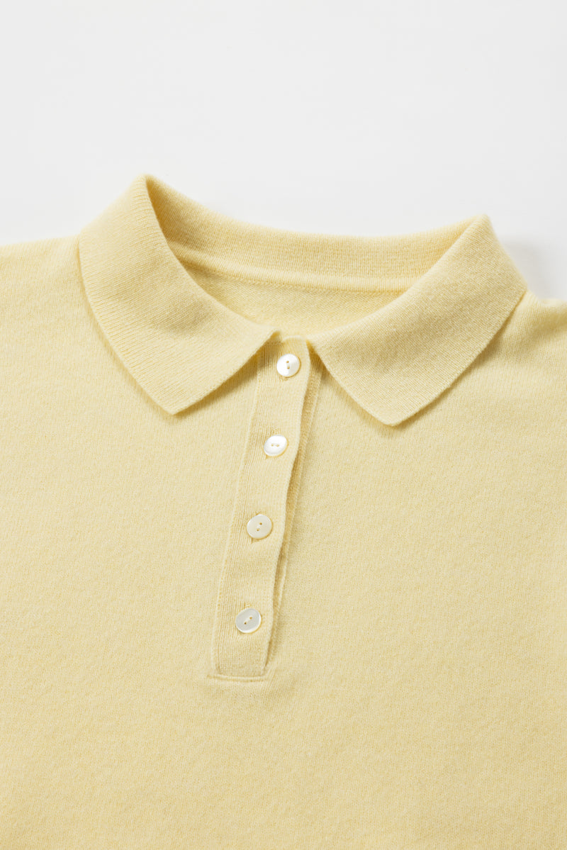 【PRE ORDER】Polo knit（Citron）