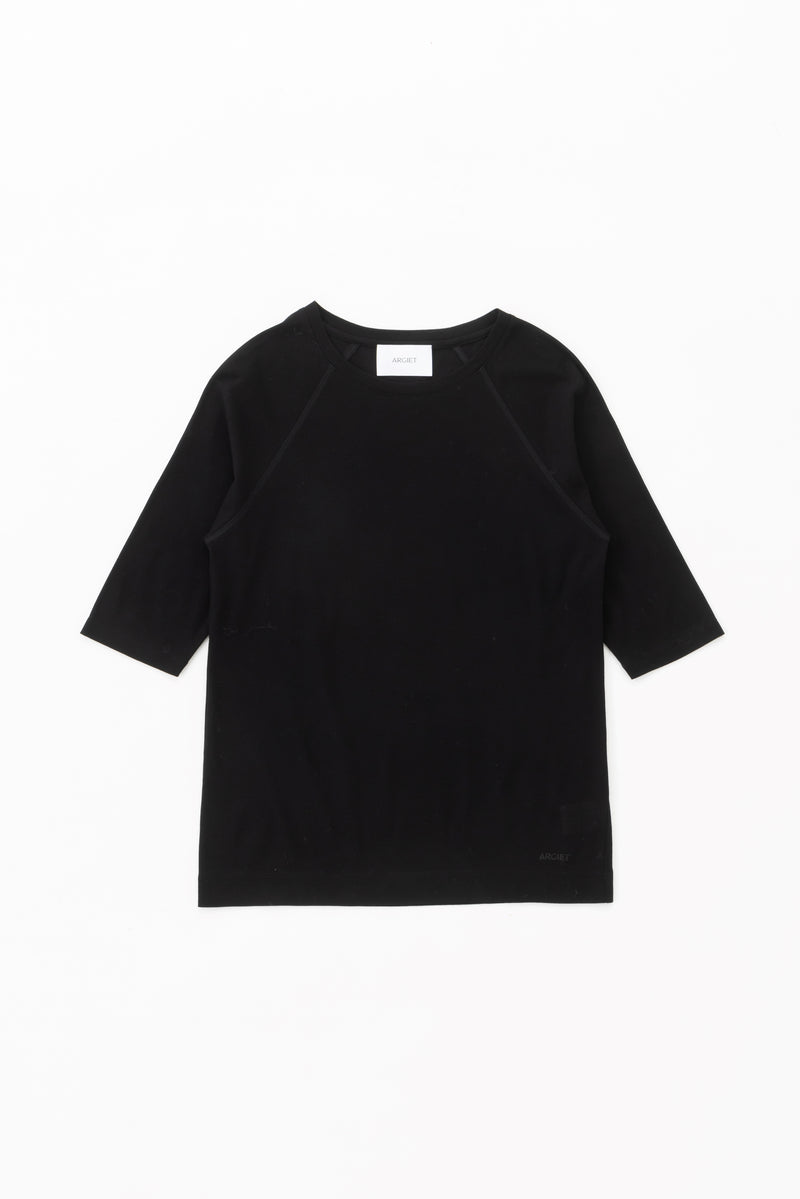raglan sleeve t-shirt (Black)