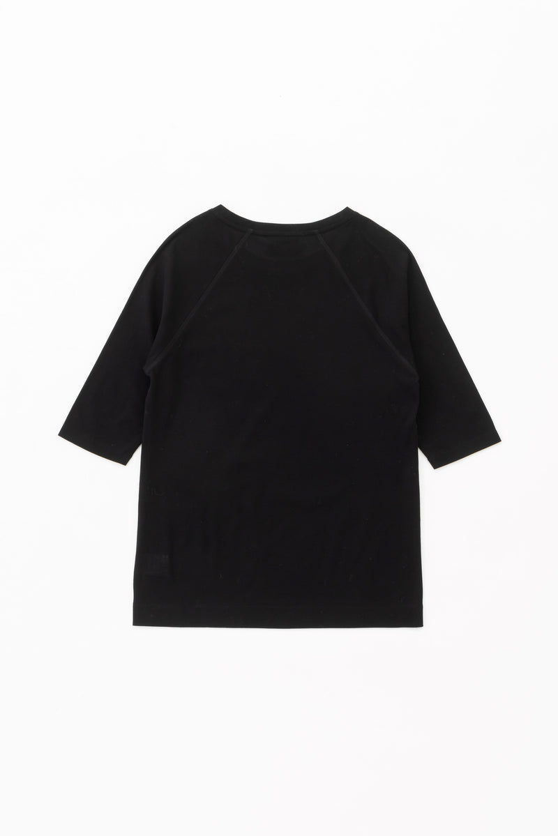 raglan sleeve t-shirt (Black)