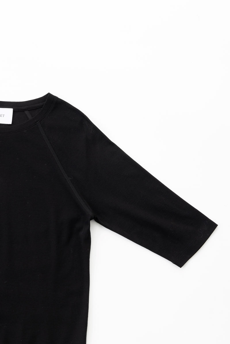 raglan sleeve t-shirt (Black)
