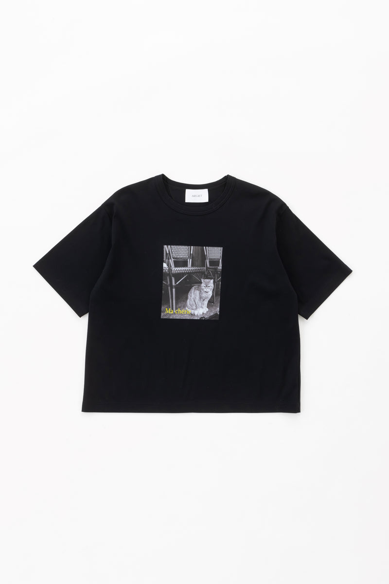 print t-shirt   cat (Black)