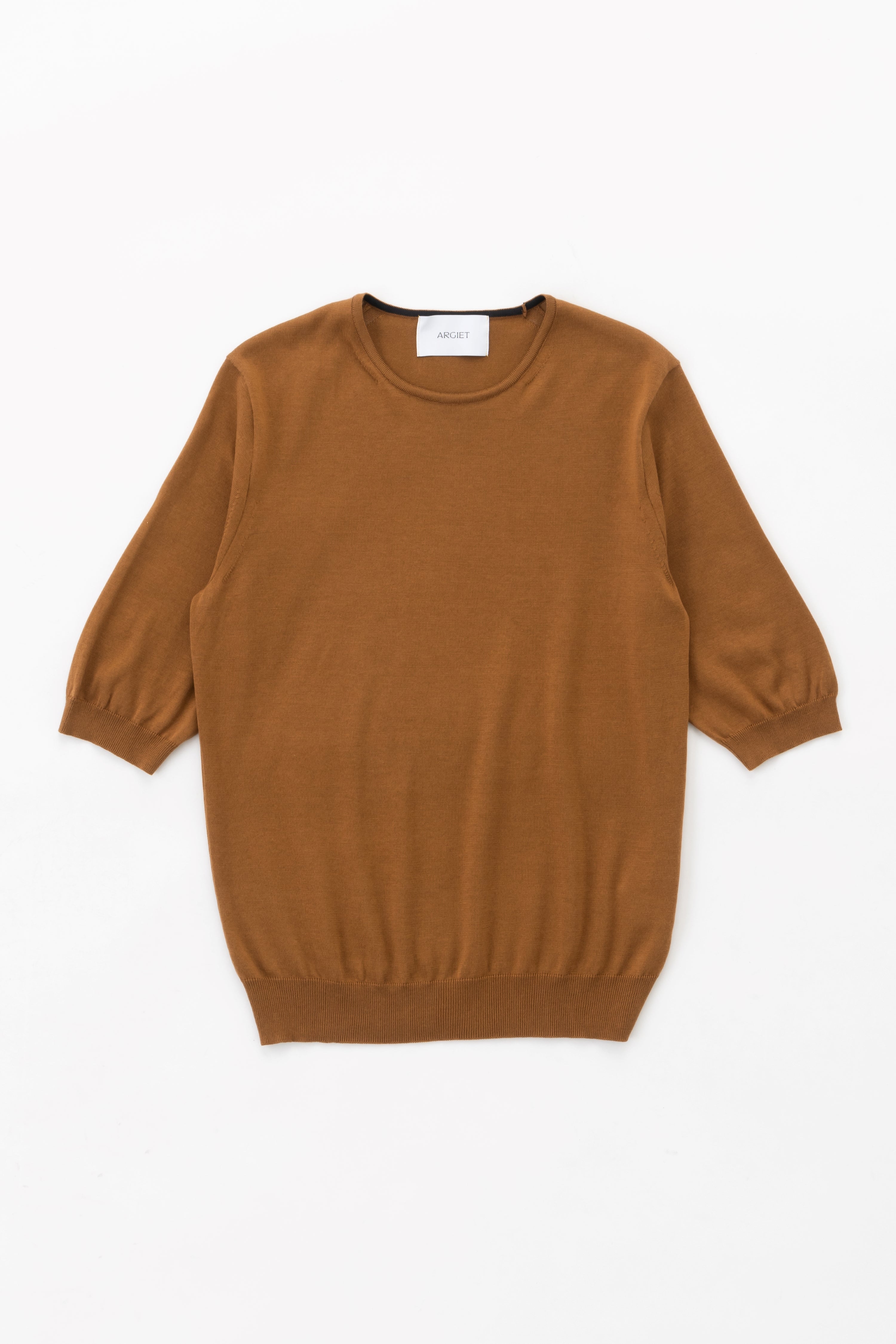 クルーネックニット(テラコッタ)