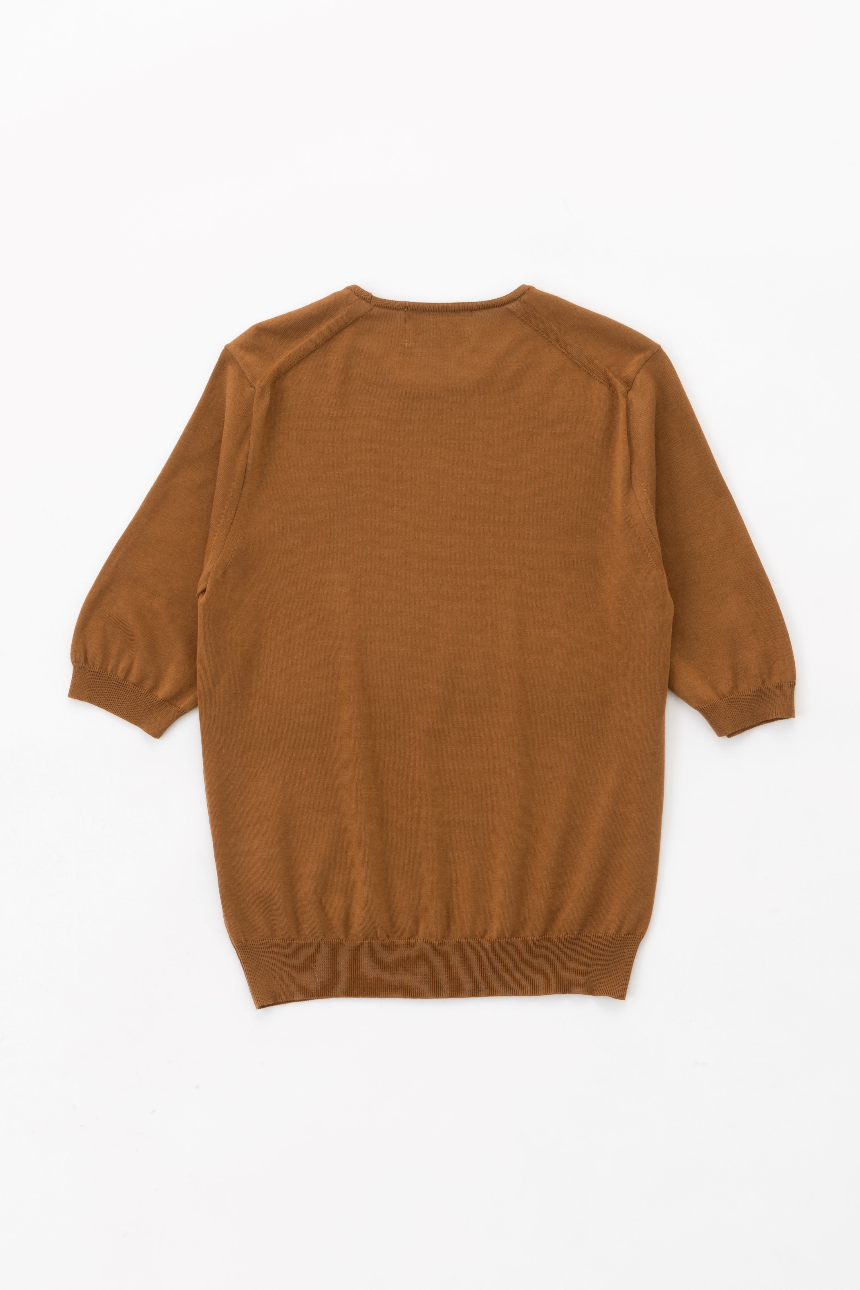 クルーネックニット(テラコッタ)