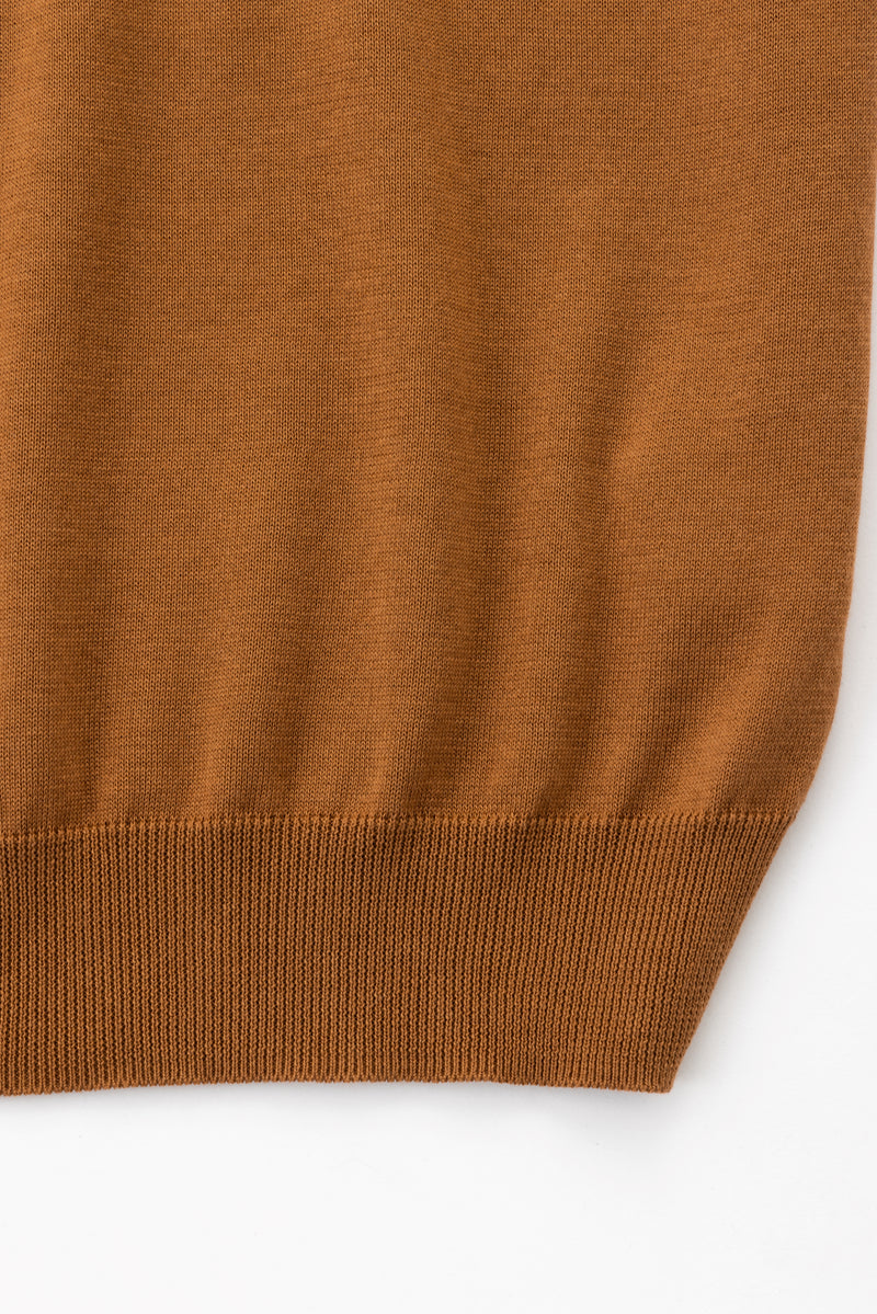 crew neck knit (Terracotta)