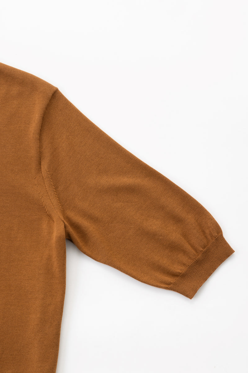 crew neck knit (Terracotta)