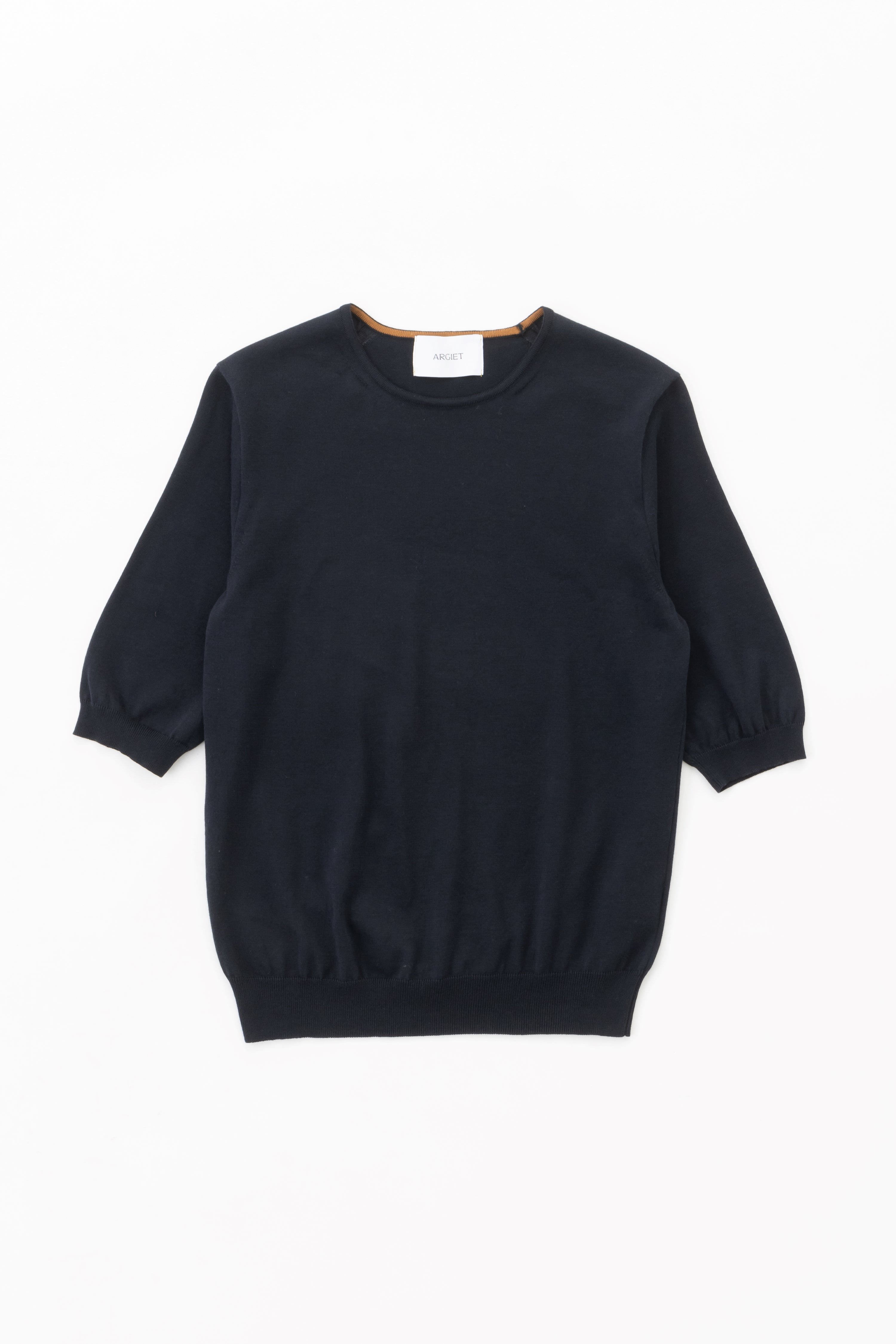 クルーネックニット(ネイビー)