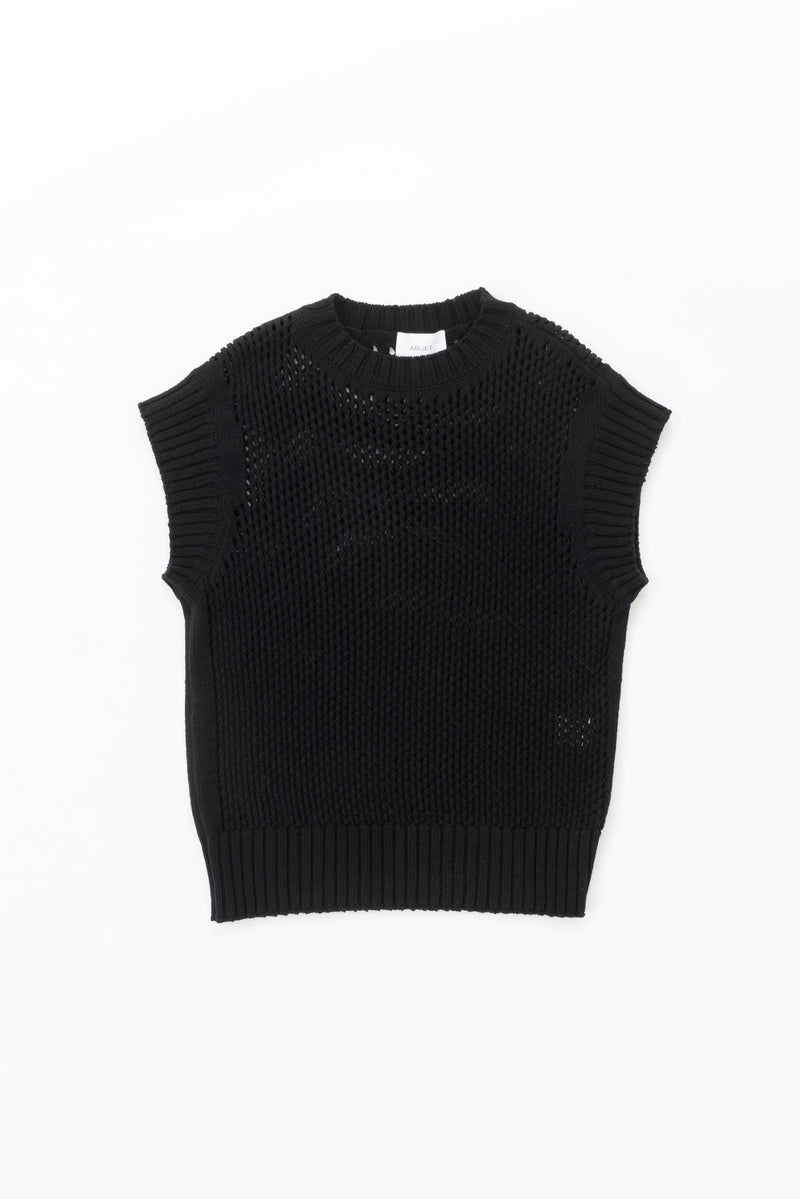 mesh knit (Black)