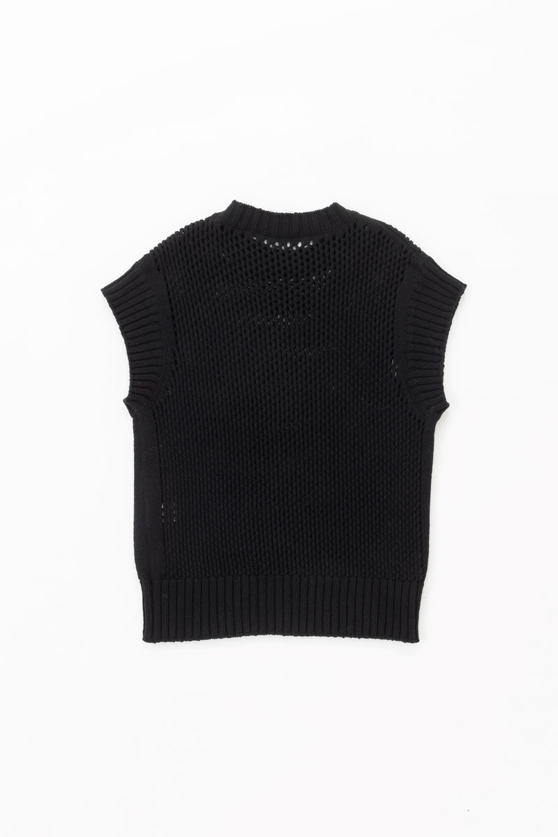 mesh knit (Black)