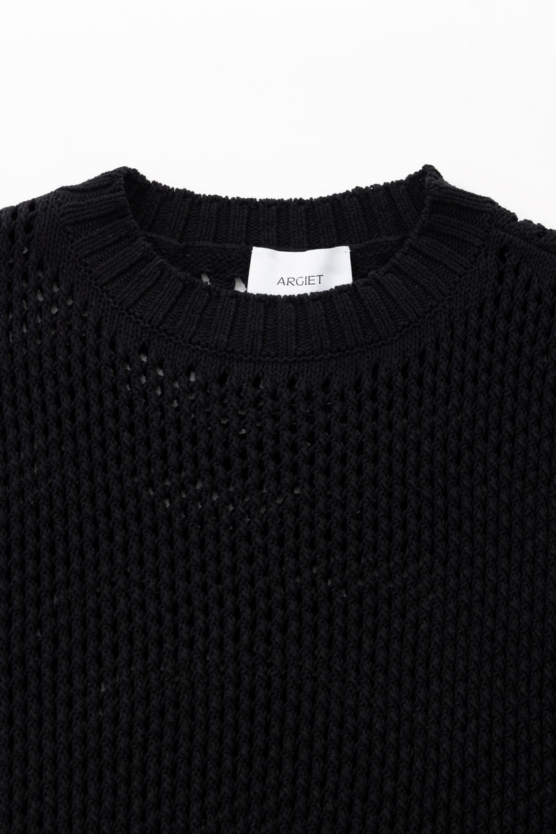 mesh knit (Black)