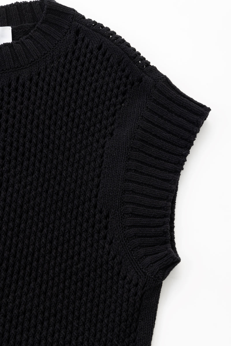 mesh knit (Black)