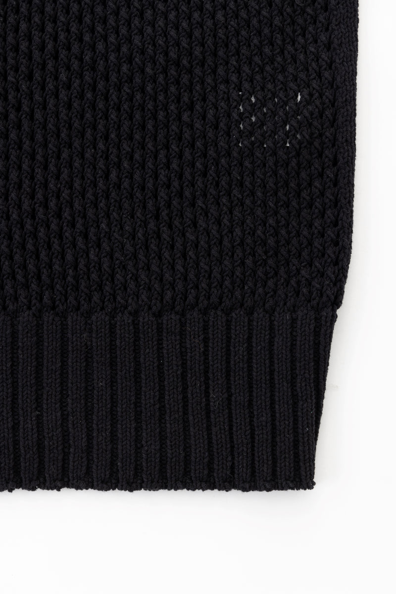mesh knit (Black)