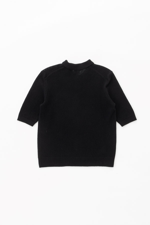 mesh polo (Black)