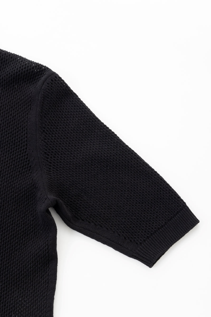 mesh polo (Black)
