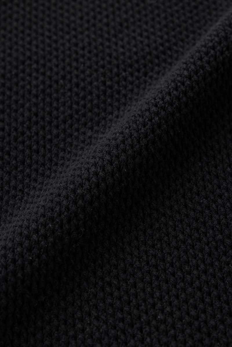 mesh polo (Black)