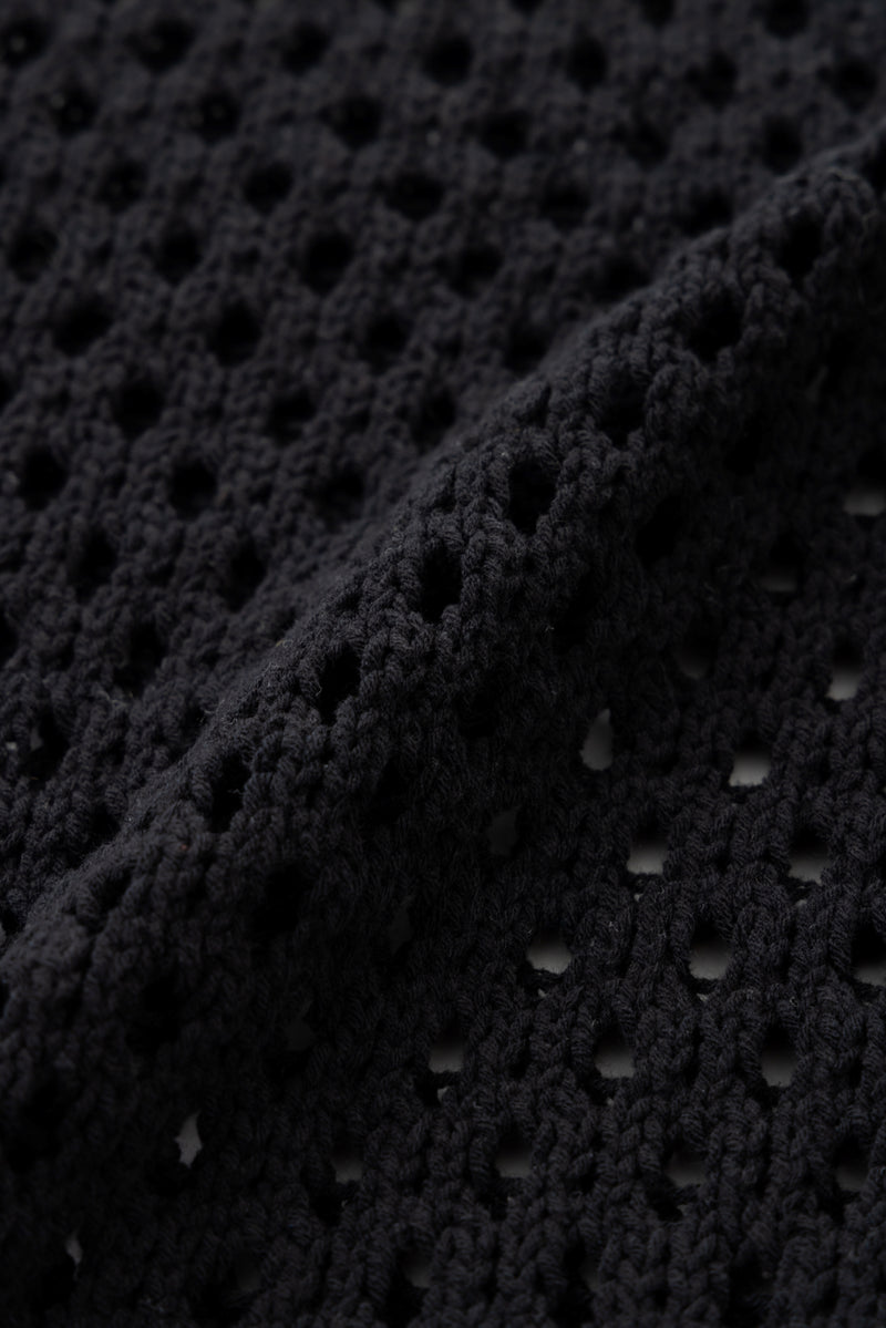 mesh blouson (Black)