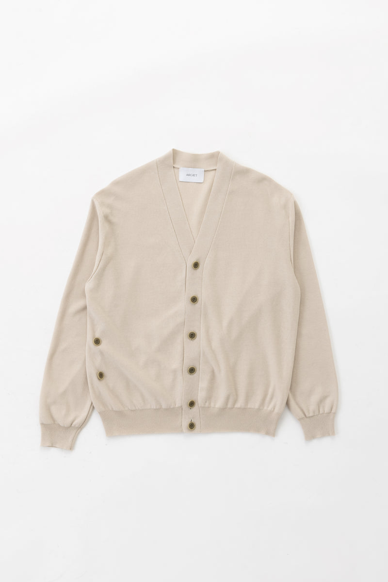 2way cotton cardigan (Beige)