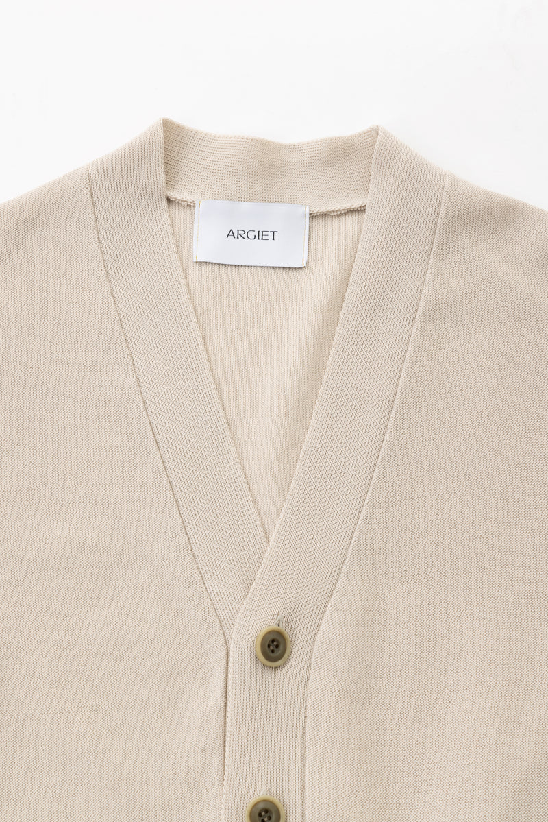 2way cotton cardigan (Beige)