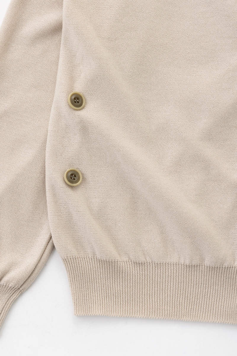 2way cotton cardigan (Beige)