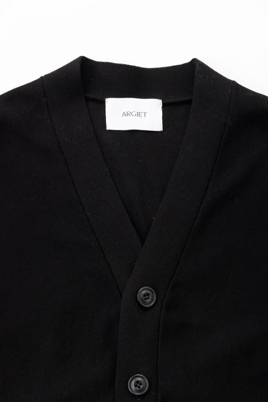 2way cotton cardigan (Black)