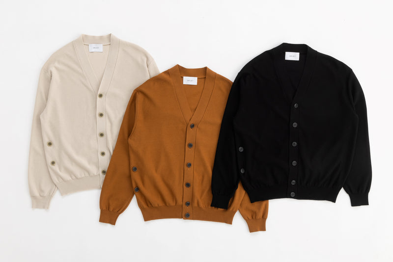 2way cotton cardigan (Black)