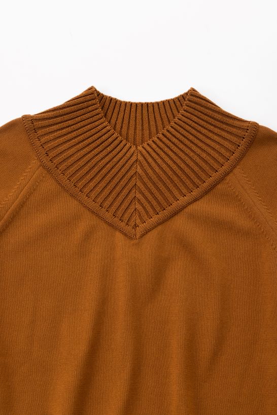 over rib knit (Terracotta)