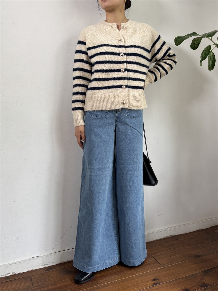 ワイドデニムパンツ