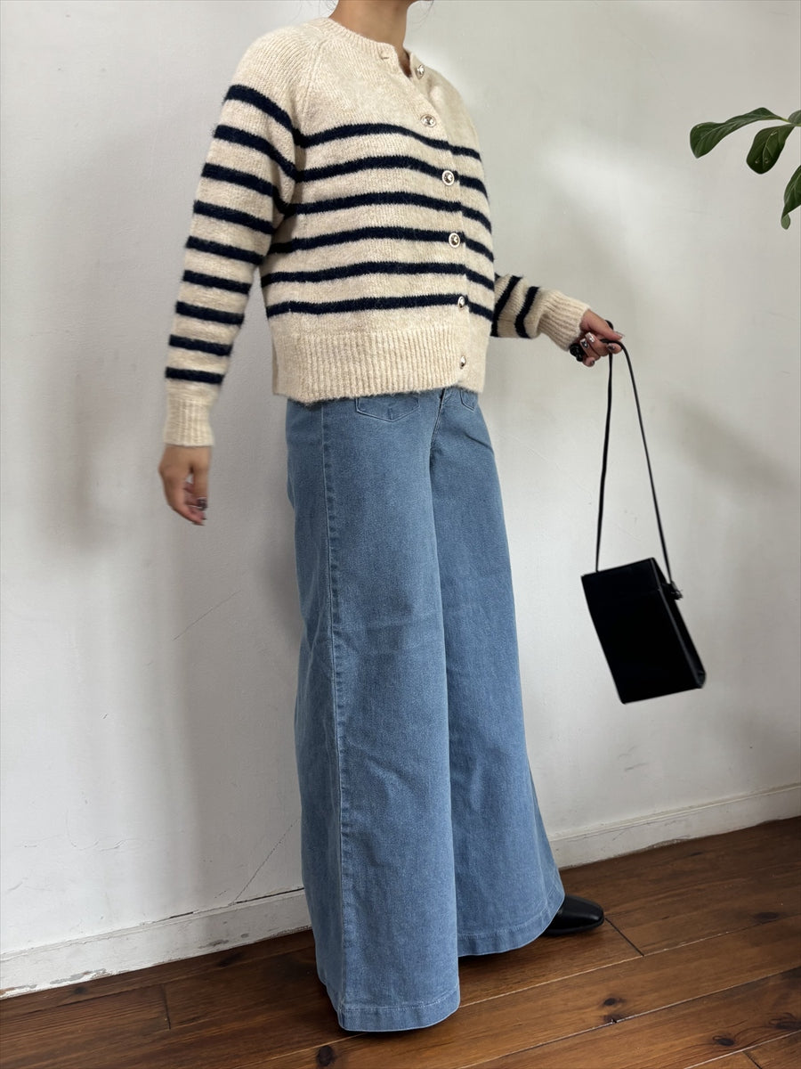 ワイドデニムパンツ